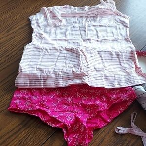 Victoria's Secret Pink Striped and Starburst Sleepwear Set